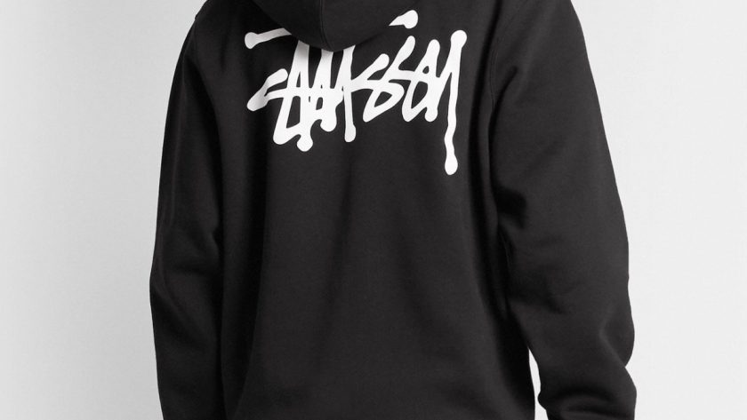 stussy zip up hoodie