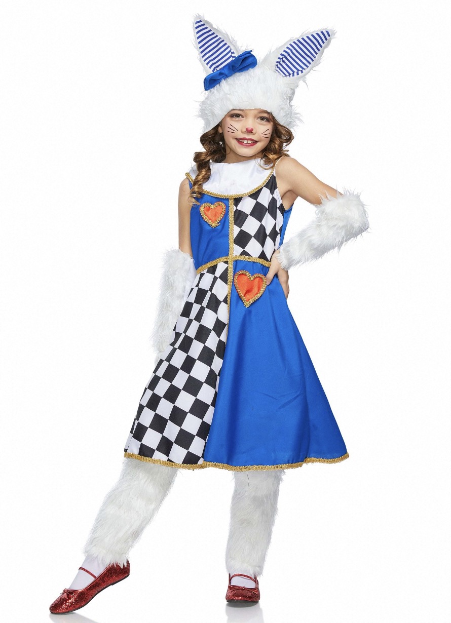 Girls White Bunny Costume