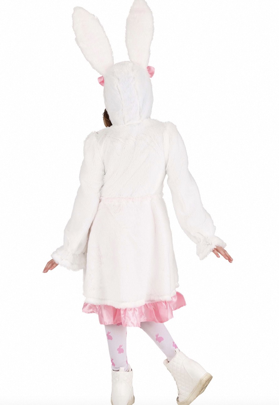 Girls White Bunny Costume