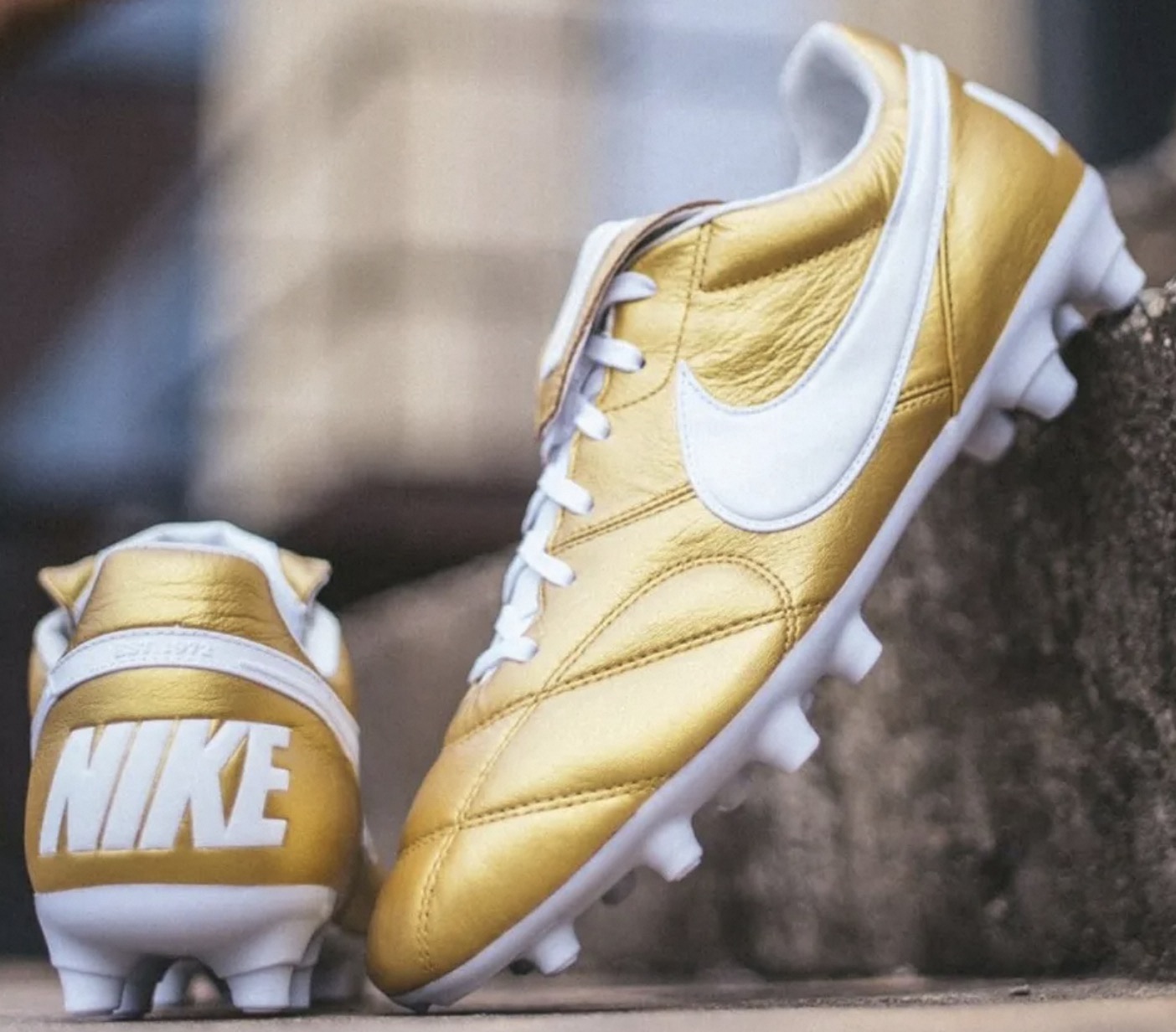 gold soccer cleats