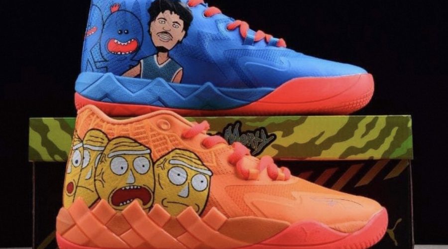 lamelo ball rick and morty shoes