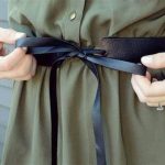 how to tie a fabric belt