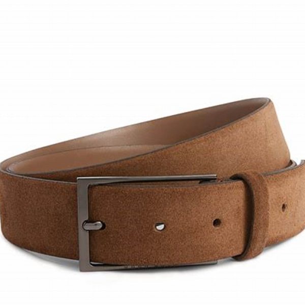 mens suede belt