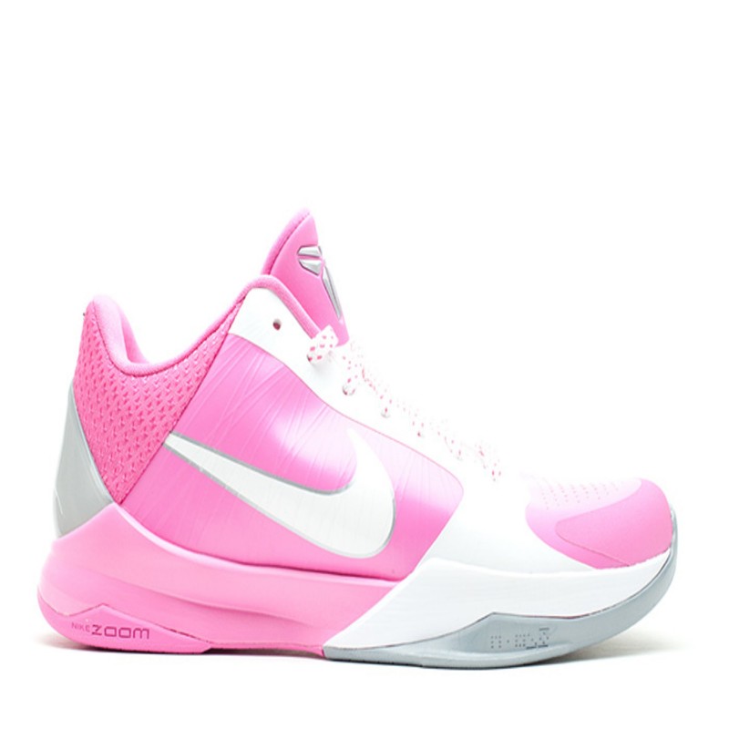 pink basketball shoes