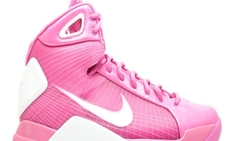 pink basketball shoes