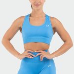 Racerback sports bras for added support