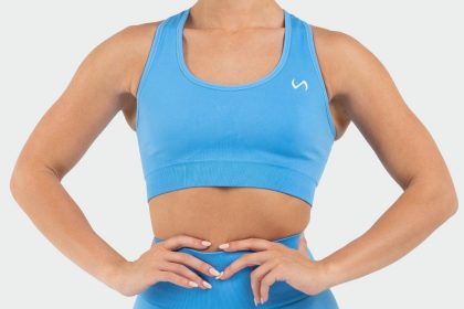 Racerback sports bras for added support